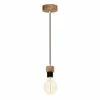 Promo 🧨 Paris prix Lampe Suspension Déco "Clarte" 90cm Chêne Huilé 🔔
