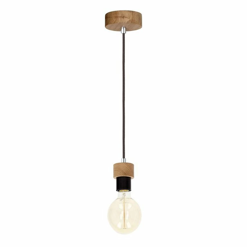 Promo đ§š Paris prix Lampe Suspension DĂ©co "Clarte" 90cm ChĂȘne HuilĂ© đ