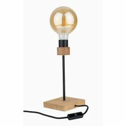 Tout neuf ⌛ Paris prix Lampe à Poser Design "Chandelle" 30cm Naturel 👍