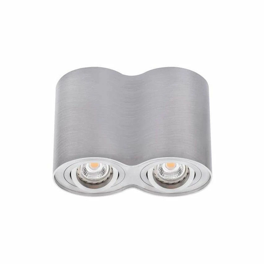Les meilleures critiques de ⌛ Kanlux Plafonnier en Saillie BORD Double GU10 Orientable - Aluminium Brossé ✔️