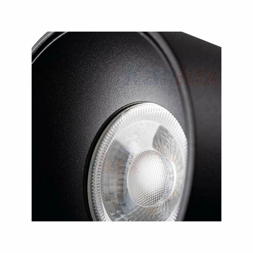 De gros 🌟 Kanlux Plafonnier saillie rond pour 1 ampoule GU10 Noir ✔️ – Image 2