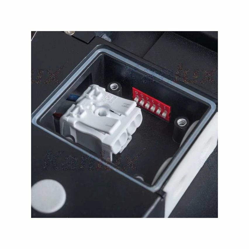 Budget ❤️ Kanlux Plafonnier LED 18W à détecteur étanche IP54 rond ∅220mm Graphite - Blanc Naturel 4000K ✔️ – Image 2