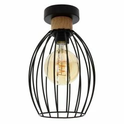 Offres 😀 Paris prix Plafonnier Design "Gunnar" 29cm Noir 👍