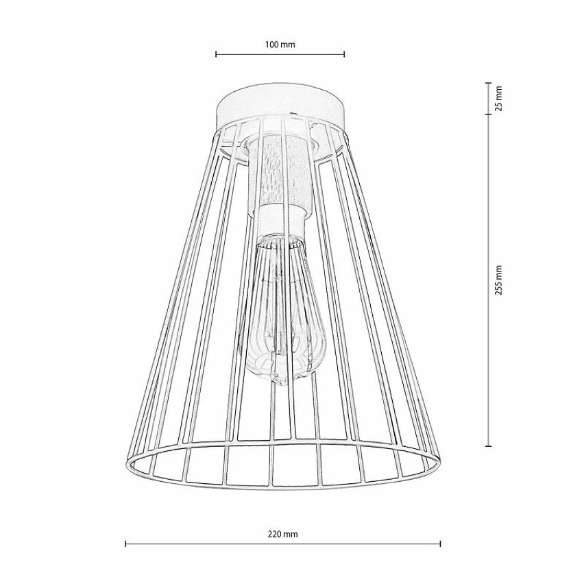 Nouveau 😀 Paris prix Plafonnier Design "Gunnar" 28cm Noir 🎁 – Image 2