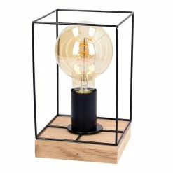 Top 10 🧨 Paris prix Lampe à Poser Design "Gretter" 22cm Chêne Huilé 🎉