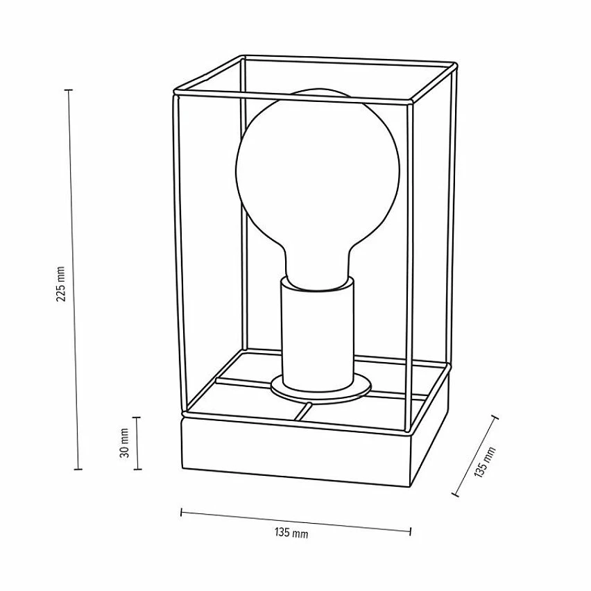 Sortie 👏 Paris prix Lampe à Poser Design "Gretter" 22cm Gris & Noir ✔️ – Image 2