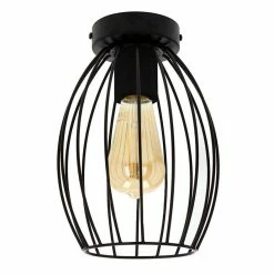 Remise ❤️ Paris prix Plafonnier Design en Métal "Gunnar" 26cm Noir 🤩