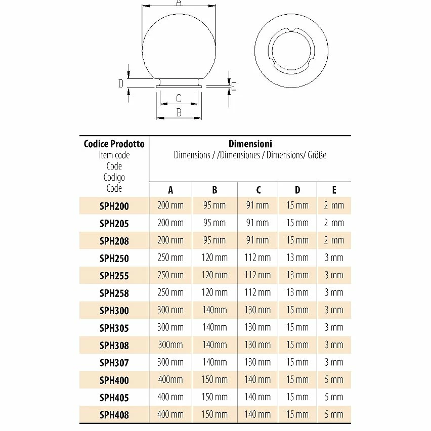 Tout neuf ✨ VELAMP Sphère d'extérieur en PMMA, 250mm, E27, transparente 😀 – Image 4