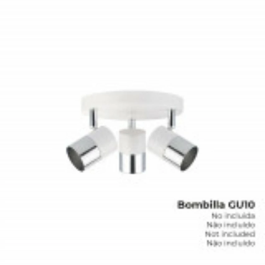 De gros ✔️ Philips Applique pour 1 ampoule Gu-10 Blanc argenté 👍