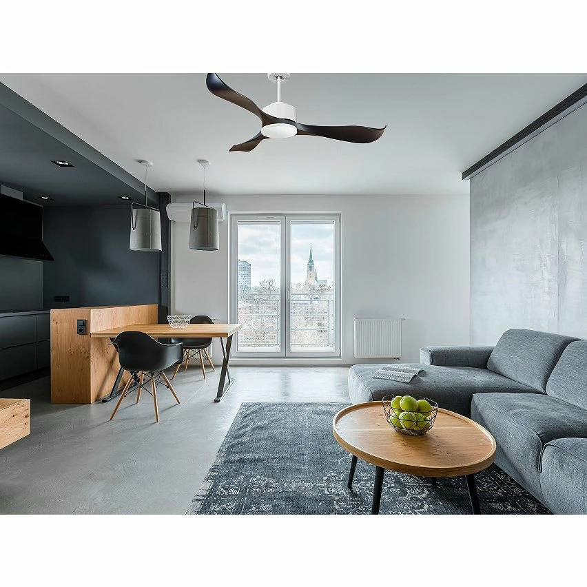 De gros đ„ Klassfan Ventilateur de plafond RĂ©versible Thermostat Wifi Moteur Ă courant continu Toits en pente TĂ©lĂ©commande ScĂ©narios Adaptateur 2/3 Lames đ â Image 3