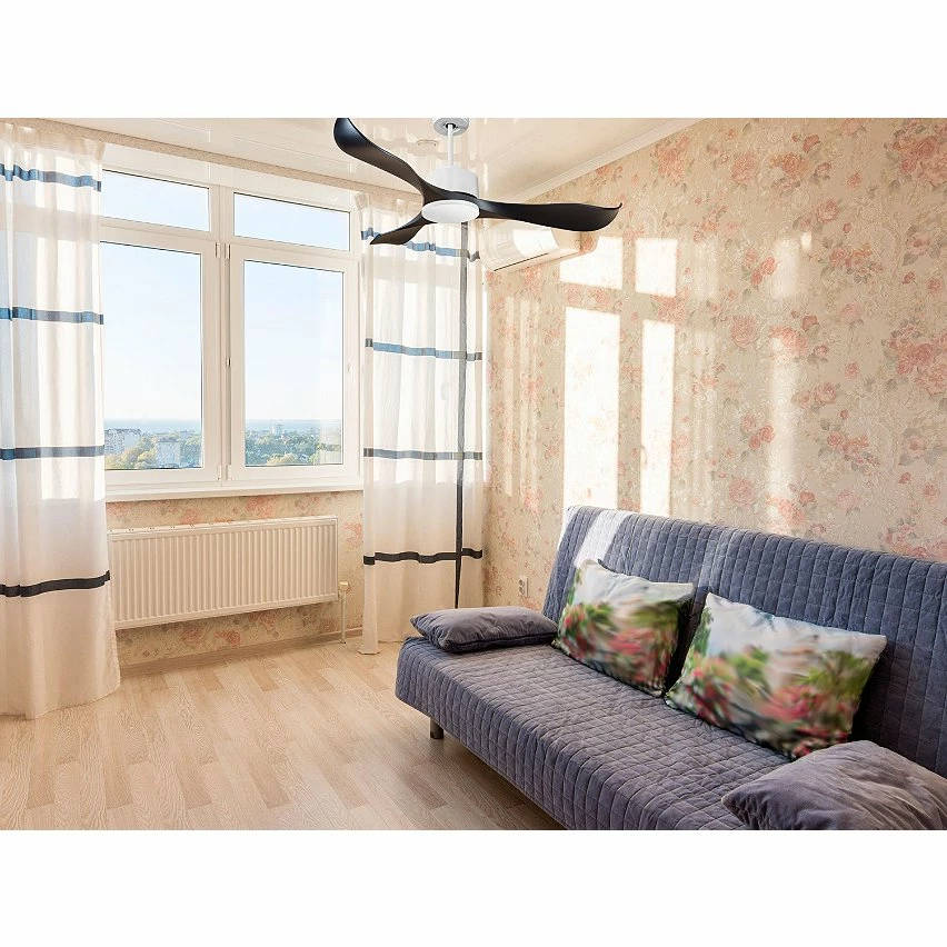 De gros đ„ Klassfan Ventilateur de plafond RĂ©versible Thermostat Wifi Moteur Ă courant continu Toits en pente TĂ©lĂ©commande ScĂ©narios Adaptateur 2/3 Lames đ â Image 6