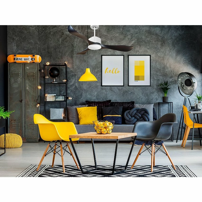 De gros đ„ Klassfan Ventilateur de plafond RĂ©versible Thermostat Wifi Moteur Ă courant continu Toits en pente TĂ©lĂ©commande ScĂ©narios Adaptateur 2/3 Lames đ â Image 7