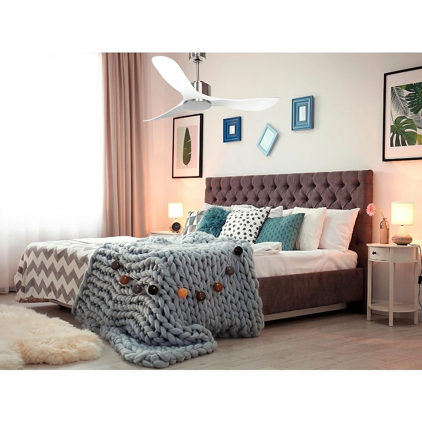 Top 10 ⌛ Klassfan Ventilateur de plafond Contrôle Réversible Thermostat Wifi Moteur à courant continu Toits en pente Télécommande Scénarios Hypersilence ⭐ – Image 4