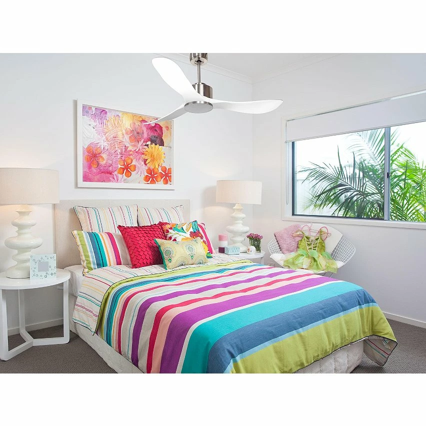 Top 10 ⌛ Klassfan Ventilateur de plafond Contrôle Réversible Thermostat Wifi Moteur à courant continu Toits en pente Télécommande Scénarios Hypersilence ⭐ – Image 5