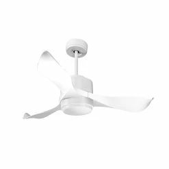 Vente flash ❤️ Klassfan Ventilateur de plafond Contrôle Réversible Lumière Thermostat Dimmable Wifi Moteur à courant continu Toits en pente Télécommande Scéna 😀