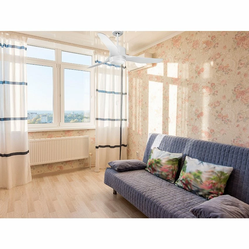 Budget ✔️ Klassfan Ventilateur de plafond Réversible Lumière Thermostat Dimmable Wifi Moteur à courant continu Toits en pente Télécommande Scénarios Lumi 😍 – Image 3