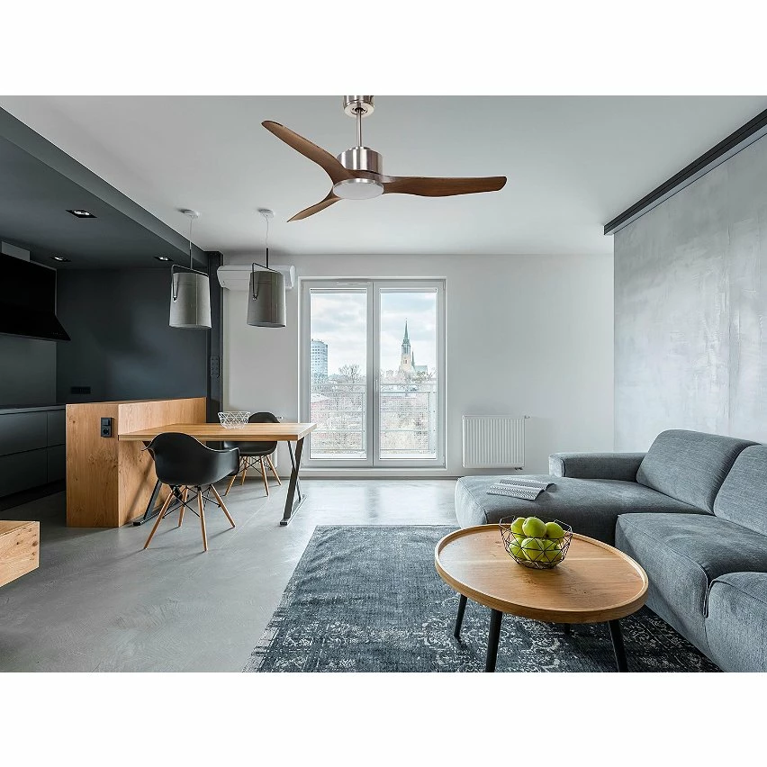 Sortie ❤️ Klassfan Ventilateur de plafond Réversible Thermostat Wifi Moteur à courant continu Toits en pente Télécommande Scénarios Adaptateur 2/3 Lames 🔔 – Image 5