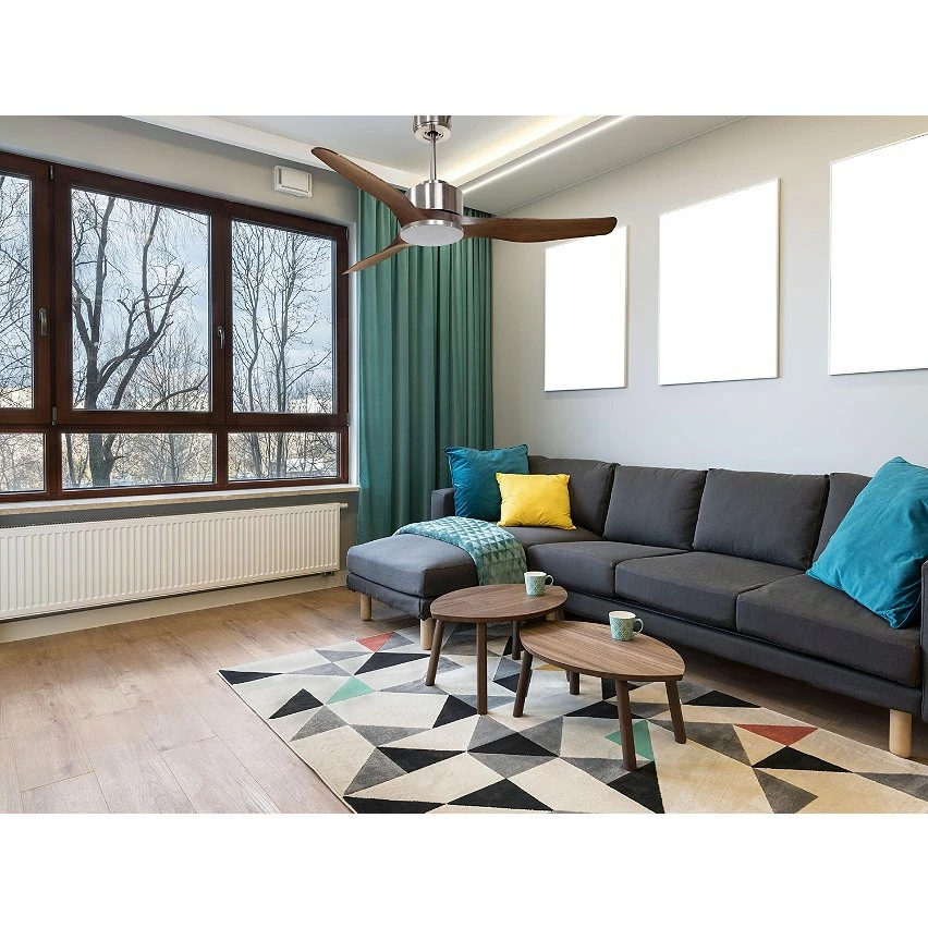 Sortie ❤️ Klassfan Ventilateur de plafond Réversible Thermostat Wifi Moteur à courant continu Toits en pente Télécommande Scénarios Adaptateur 2/3 Lames 🔔 – Image 6