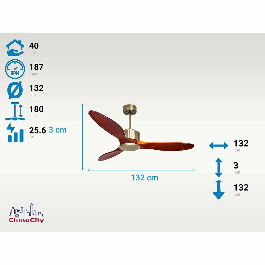 Remise đ Klassfan Ventilateur de plafond RĂ©versible Thermostat Wifi Moteur Ă courant continu Toits en pente TĂ©lĂ©commande ScĂ©narios Hypersilence MĂ©moire đ„ â Image 3