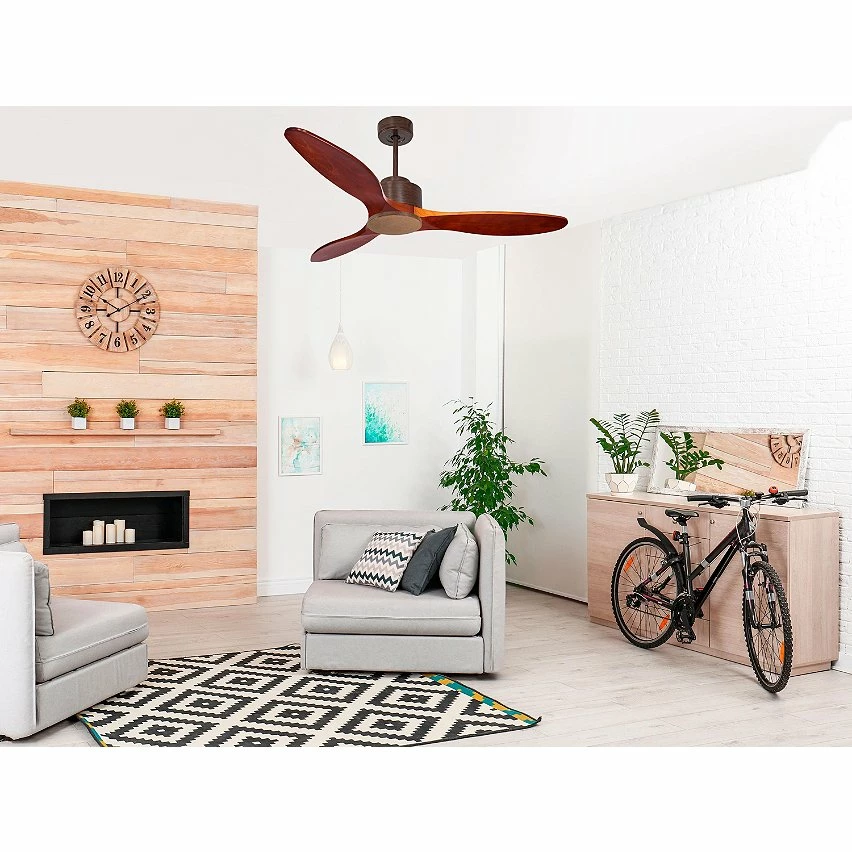 Acheter đ Klassfan Ventilateur de plafond RĂ©versible Thermostat Wifi Moteur Ă courant continu Toits en pente TĂ©lĂ©commande ScĂ©narios Hypersilence MĂ©moire đ â Image 2