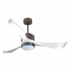 Grosses soldes đ Klassfan Ventilateur de plafond RĂ©versible LumiĂšre Thermostat Dimmable Wifi Moteur Ă courant continu Toits en pente TĂ©lĂ©commande ScĂ©narios Lumi đ