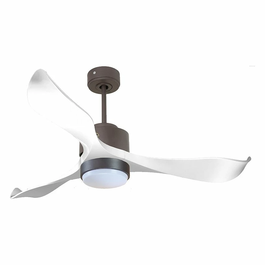 Grosses soldes 🎁 Klassfan Ventilateur de plafond Réversible Lumière Thermostat Dimmable Wifi Moteur à courant continu Toits en pente Télécommande Scénarios Lumi 😉