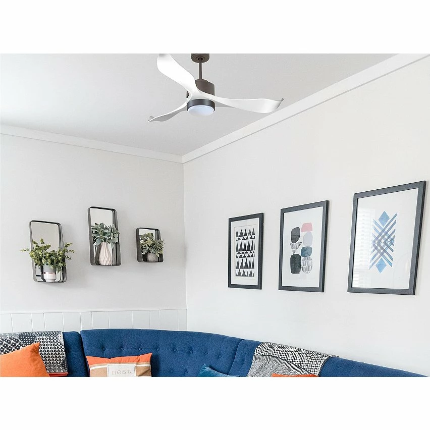 Grosses soldes 🎁 Klassfan Ventilateur de plafond Réversible Lumière Thermostat Dimmable Wifi Moteur à courant continu Toits en pente Télécommande Scénarios Lumi 😉 – Image 5