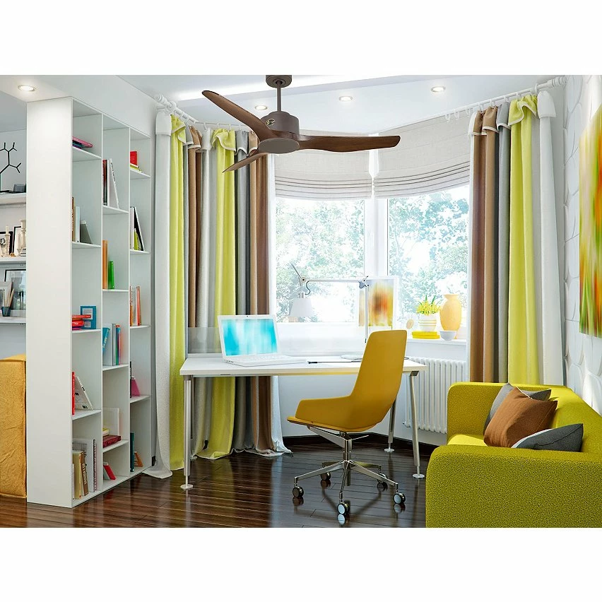 Grosses soldes ✔️ Klassfan Ventilateur de plafond Réversible Thermostat Wifi Moteur à courant continu Toits en pente Télécommande Scénarios Adaptateur 2/3 Lames 🥰 – Image 6