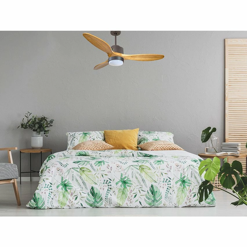 Tout neuf ⭐ Klassfan Ventilateur de plafond Réversible Lumière Thermostat Dimmable Wifi Moteur à courant continu Toits en pente Télécommande Scénarios Lumi 👍 – Image 7