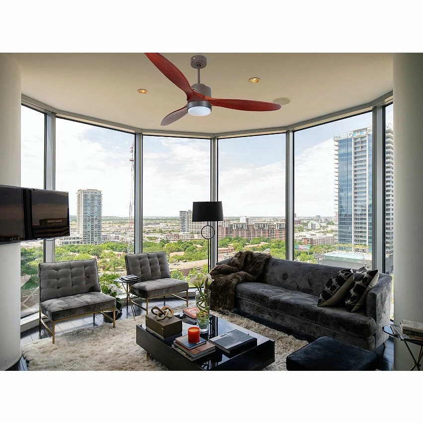 De gros 🌟 Klassfan Ventilateur de plafond Réversible Lumière Thermostat Dimmable Wifi Moteur à courant continu Toits en pente Télécommande Scénarios Lumi 🔔 – Image 6