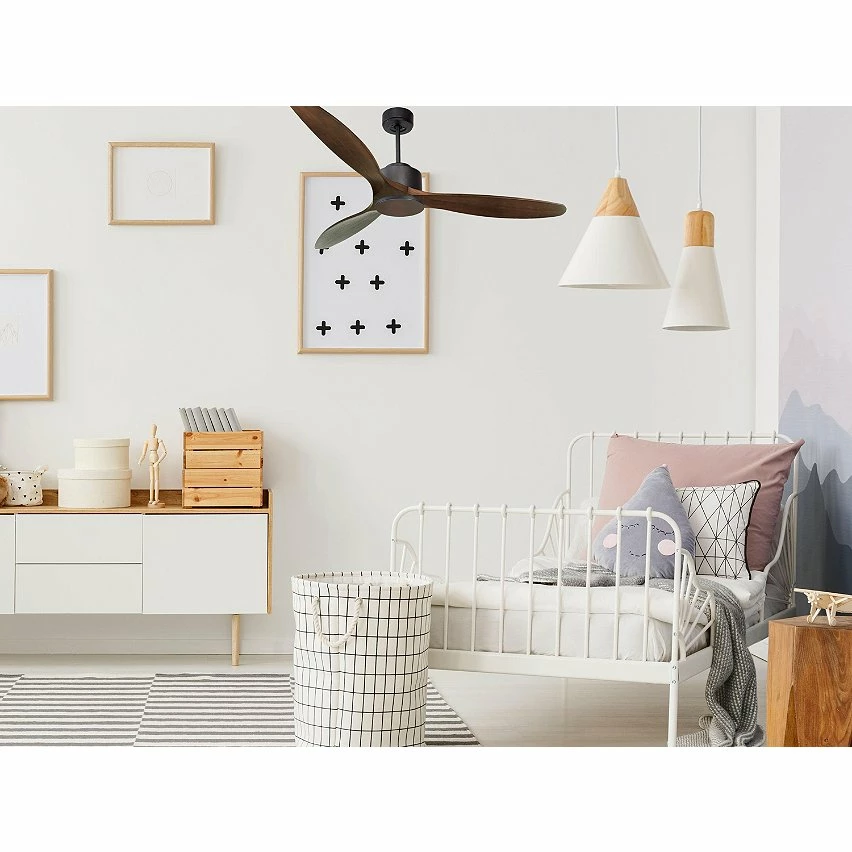 Sortie đ Klassfan Ventilateur de plafond RĂ©versible Thermostat Wifi Moteur Ă courant continu Toits en pente TĂ©lĂ©commande ScĂ©narios Hypersilence MĂ©moire đ â Image 7