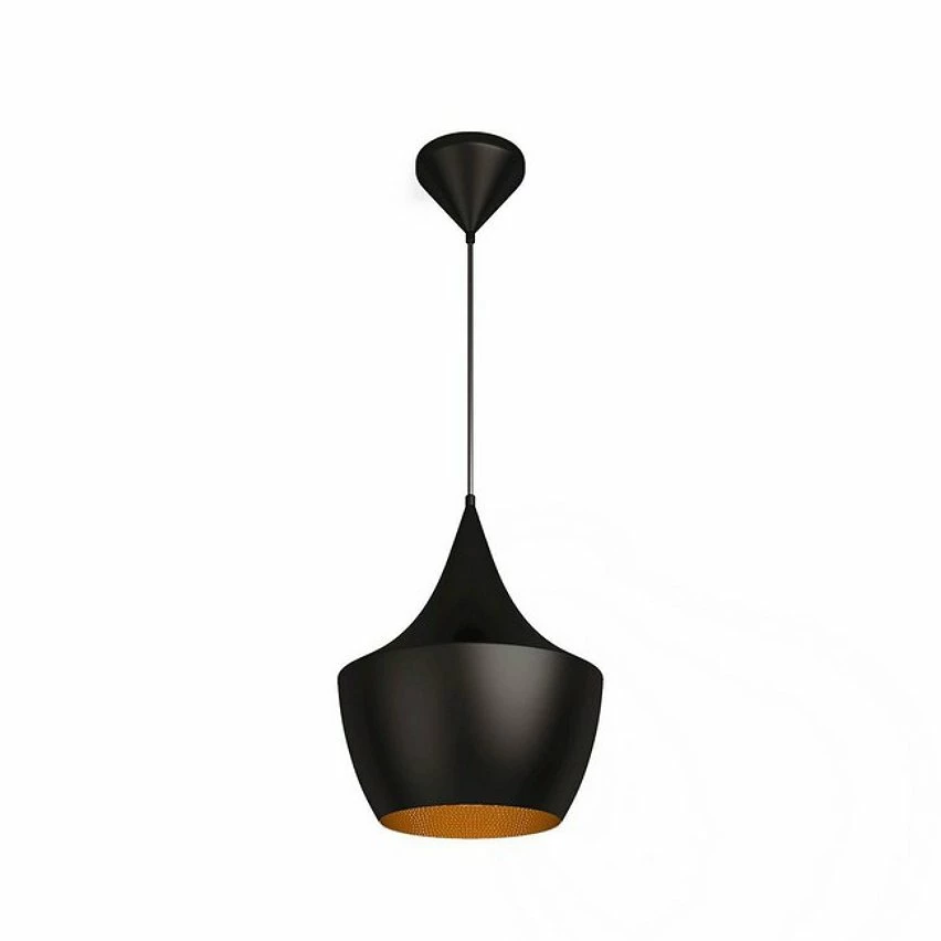 Promo đ Homemania Lampe de suspension Metal Black - Noir, or - 25 x 25 x 138 cm â