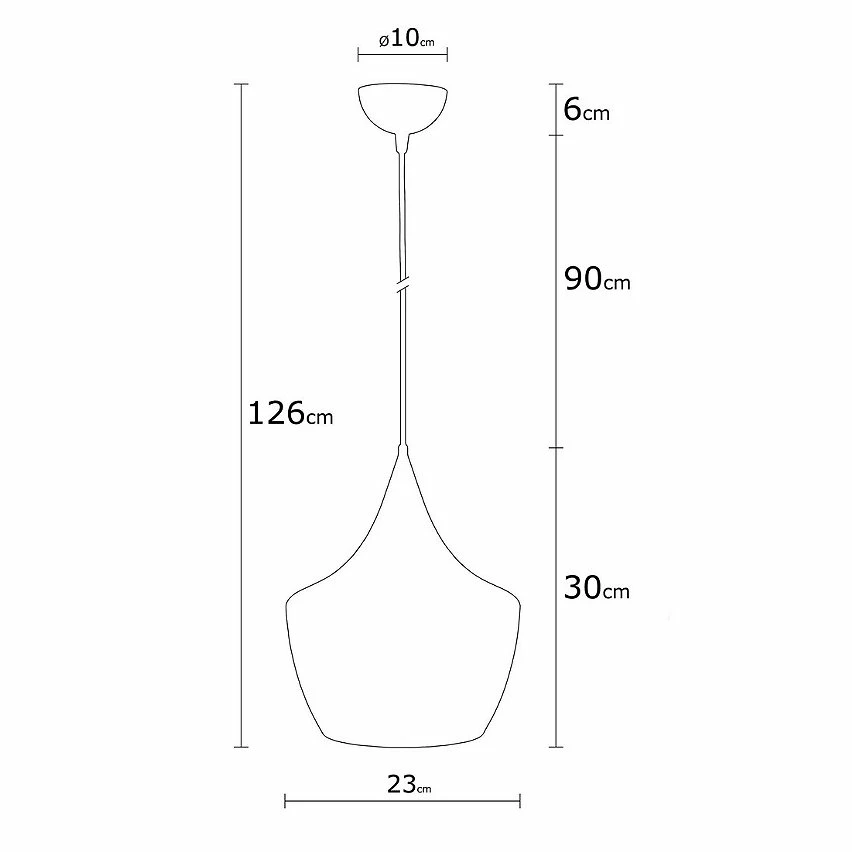 Promo đ Homemania Lampe de suspension Metal Black - Noir, or - 25 x 25 x 138 cm â â Image 4