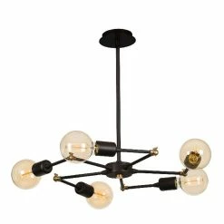 Meilleure affaire 🔔 Homemania Lustre Labirint - Noir - 50 x 50 x 43 cm 😉