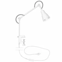 Remise 🛒 Homemania Lampe de Bureau Carena White - Blanc - 9 x 70 x 30 cm 😍