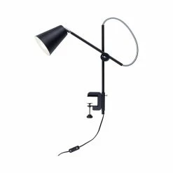 Meilleure vente ❤️ Homemania Lampe de Bureau Carena Black - Noir - 50 x 12 x 50 cm 🥰
