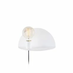 Coupon 🥰 HOMEMANIA Lampe Murale Shelfie - Blanc - 30 x 15 x 15 cm 🛒