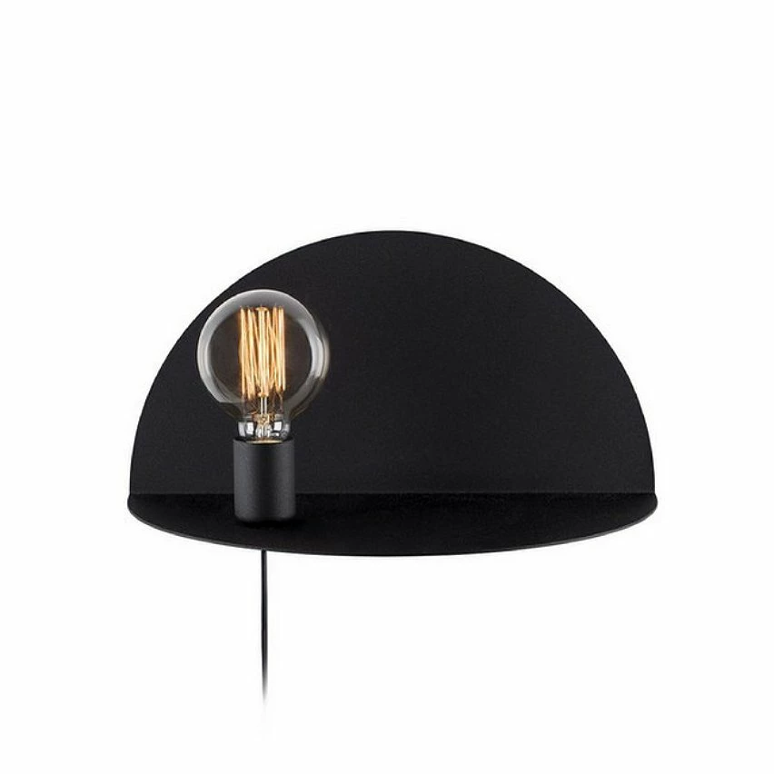 De gros đ HOMEMANIA Lampe Murale Shelfie - Noir - 40 x 20 x 20 cm đ