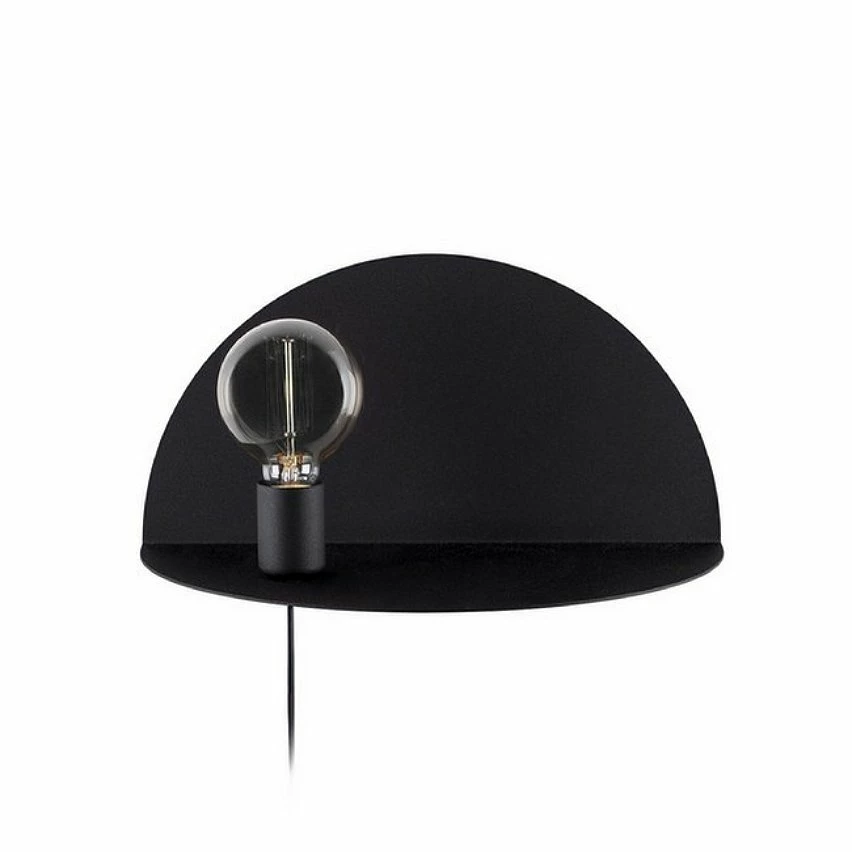 De gros đ HOMEMANIA Lampe Murale Shelfie - Noir - 40 x 20 x 20 cm đ â Image 2