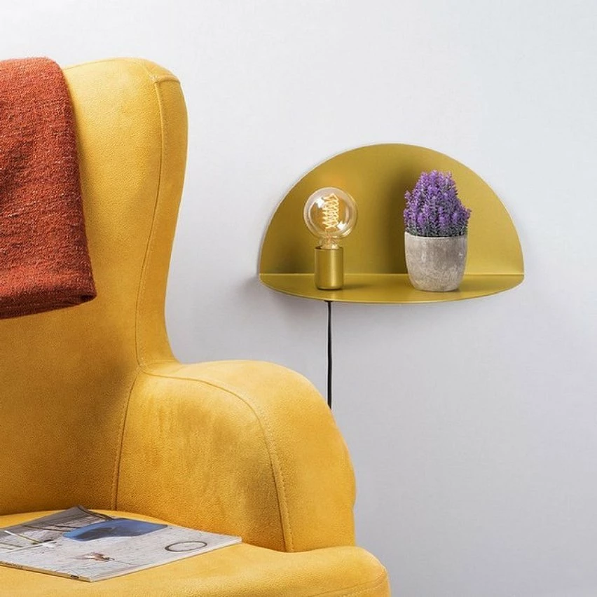 Promo đ€© HOMEMANIA Lampe Murale Shelfie - Or - 40 x 20 x 20 cm đ â Image 3