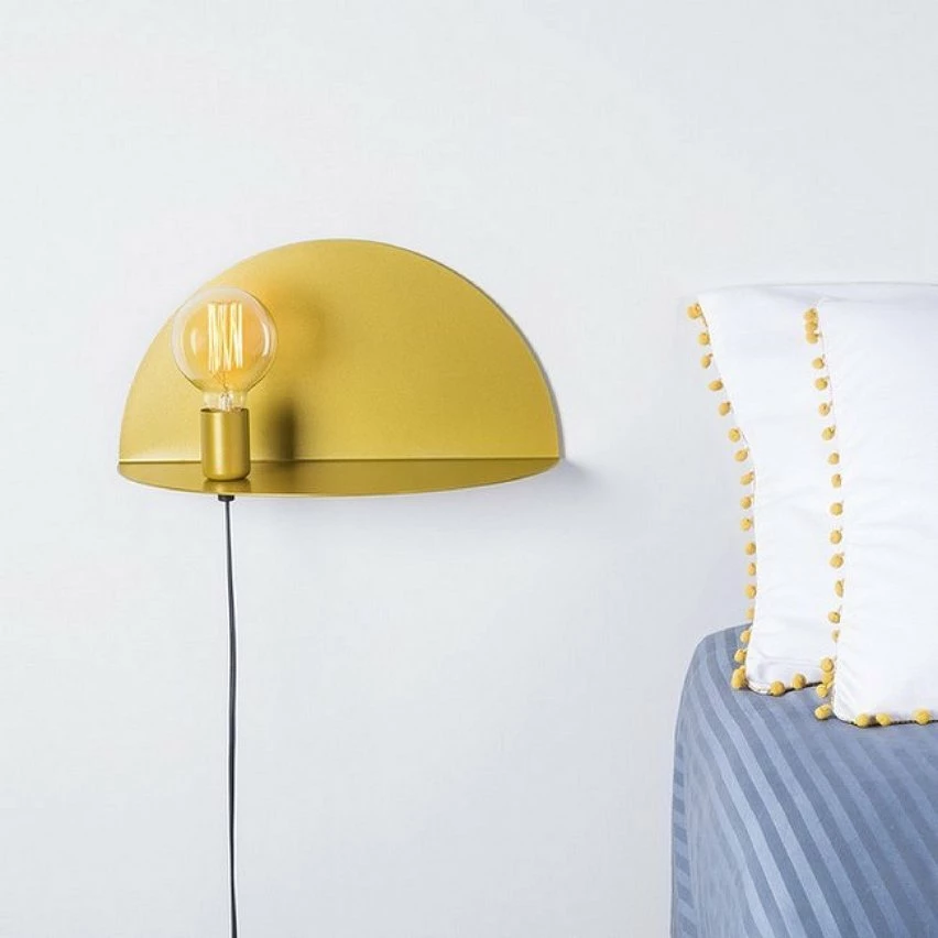 Promo đ€© HOMEMANIA Lampe Murale Shelfie - Or - 40 x 20 x 20 cm đ â Image 4