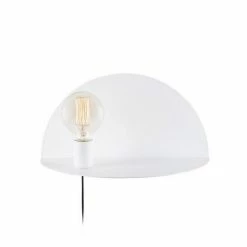 Nouveau 🛒 HOMEMANIA Lampe Murale Shelfie - Blanc - 40 x 20 x 20 cm 🛒