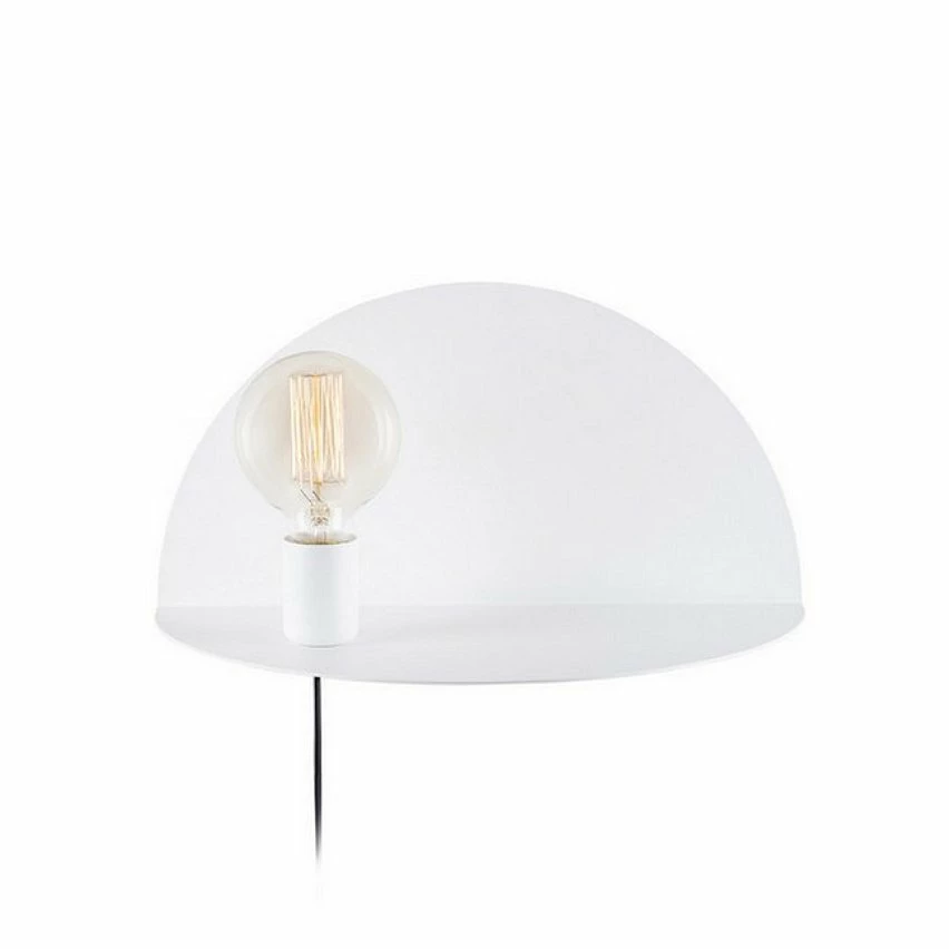 Nouveau đ HOMEMANIA Lampe Murale Shelfie - Blanc - 40 x 20 x 20 cm đ