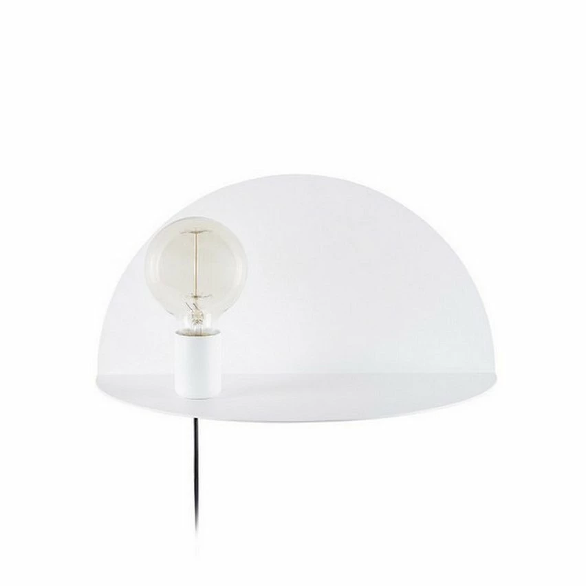 Nouveau đ HOMEMANIA Lampe Murale Shelfie - Blanc - 40 x 20 x 20 cm đ â Image 2