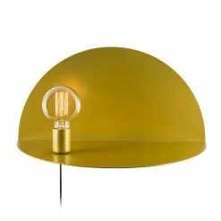 Meilleure vente ❤️ HOMEMANIA Lampe Murale Shelfie - Or - 50 x 25 x 25 cm ⭐