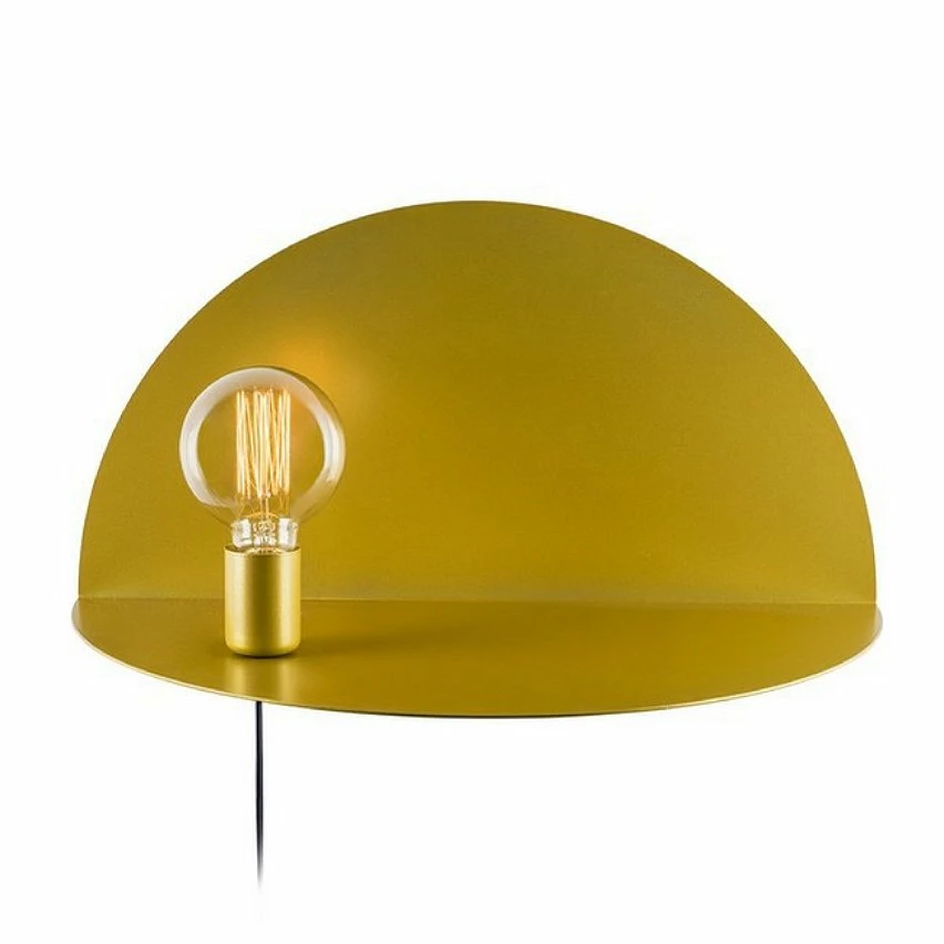 Meilleure vente ❤️ HOMEMANIA Lampe Murale Shelfie - Or - 50 x 25 x 25 cm ⭐