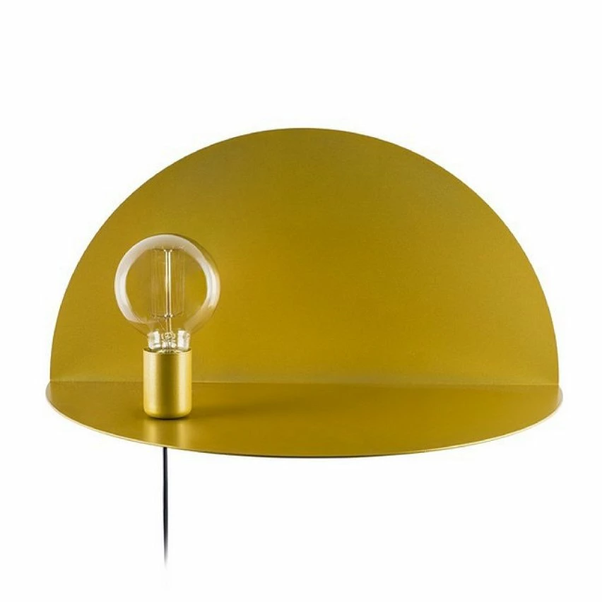 Meilleure vente ❤️ HOMEMANIA Lampe Murale Shelfie - Or - 50 x 25 x 25 cm ⭐ – Image 2