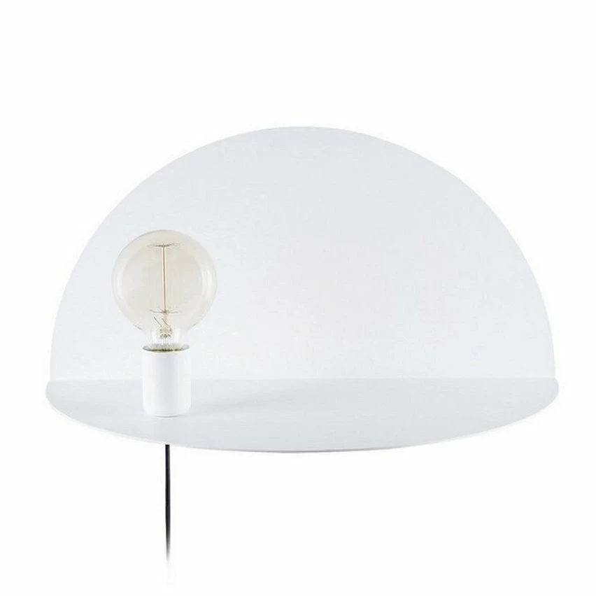 Remise 🎁 HOMEMANIA Lampe Murale Shelfie - Blanc - 50 x 25 x 25 cm ✨ – Image 2