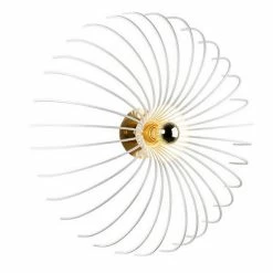 Remise ⭐ HOMEMANIA Lampe Murale Lion - Blanc - 56 x 56 x 16 cm 🔥