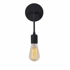 Meilleur prix 🎉 HOMEMANIA Lampe Murale Simple Drop - Noir - 12 x 12 x 27 cm 🧨